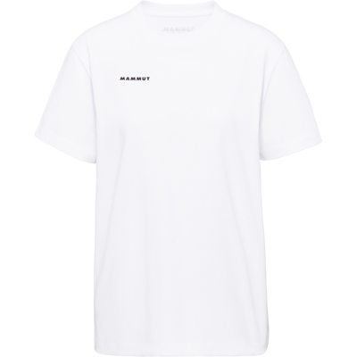 Mammut Gerade geschnittenes T-Shirt aus ökologischer Baumwolle Base T-Shirt Women Mini Logo Weiß M Mammut Gerade geschnittenes T-Shirt aus ökologischer Baumwolle Base T-Shirt Women Mini Logo Weiß M
