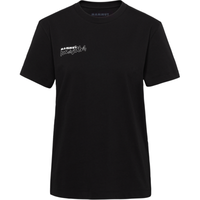 Mammut Gerade geschnittenes T-Shirt aus ökologischer Baumwolle Base T-Shirt Women Multi-Pitch Schwarz M Mammut Gerade geschnittenes T-Shirt aus ökologischer Baumwolle Base T-Shirt Women Multi-Pitch Schwarz M