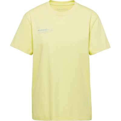Mammut Gerade geschnittenes T-Shirt aus ökologischer Baumwolle Base T-Shirt Women Multi-Pitch Gelb M Mammut Gerade geschnittenes T-Shirt aus ökologischer Baumwolle Base T-Shirt Women Multi-Pitch Gelb M