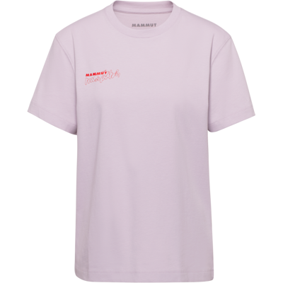 Mammut Gerade geschnittenes T-Shirt aus ökologischer Baumwolle Base T-Shirt Women Multi-Pitch Lila M Mammut Gerade geschnittenes T-Shirt aus ökologischer Baumwolle Base T-Shirt Women Multi-Pitch Lila M