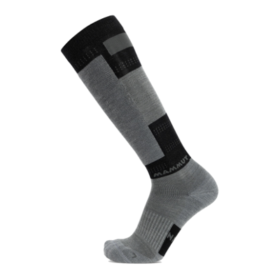 Mammut Warme, atmungsaktive gepolsterte Skisocken Freeski Merino Knee Socks Schwarz S/36-38 Mammut Warme, atmungsaktive gepolsterte Skisocken Freeski Merino Knee Socks Schwarz S/36-38