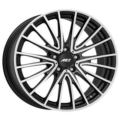 AEZ Berlin Dark Black Polished 7.5x19 ET 53 5/112 Alufelge Schwarz AEZ Berlin Dark Black Polished 7.5x19 ET 53 5/112 Alufelge Schwarz