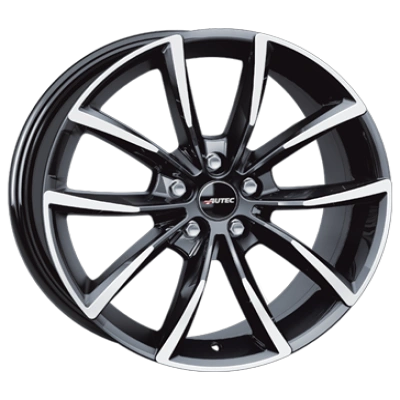 Autec Astana Black Polished 9x20 ET 22 5/112 Alufelge Schwarz Autec Astana Black Polished 9x20 ET 22 5/112 Alufelge Schwarz