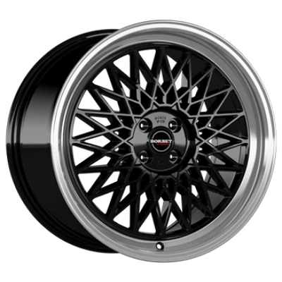 Borbet B Black Rim Polished 7x17 ET 25 4/100 Alufelge Schwarz Borbet B Black Rim Polished 7x17 ET 25 4/100 Alufelge Schwarz