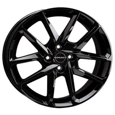Borbet N Black Glossy 6.5x16 ET 37 4/108 Alufelge Schwarz Borbet N Black Glossy 6.5x16 ET 37 4/108 Alufelge Schwarz