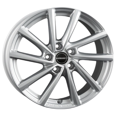 Borbet V Crystal Silver 7x18 ET 52 5/112 Alufelge Silber Borbet V Crystal Silver 7x18 ET 52 5/112 Alufelge Silber