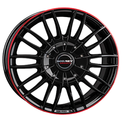 Borbet Cw3 Black Glossy Red Ring 7.5x18 ET 53 5/130 Alufelge Rot Borbet Cw3 Black Glossy Red Ring 7.5x18 ET 53 5/130 Alufelge Rot