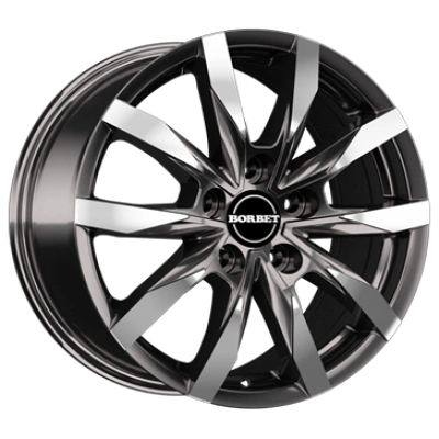 Borbet Cw5 Mistral Anthracite Glossy Polished 7.5x18 ET 45 5/108 Alufelge Grau Borbet Cw5 Mistral Anthracite Glossy Polished 7.5x18 ET 45 5/108 Alufelge Grau
