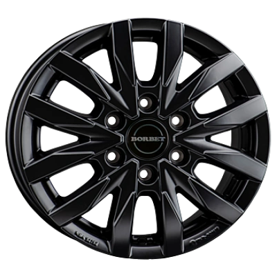 Borbet Cw6 Black Matt 6.5x16 ET 62 6/130 Alufelge Schwarz Borbet Cw6 Black Matt 6.5x16 ET 62 6/130 Alufelge Schwarz
