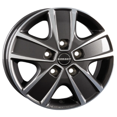 Borbet Cwg Mistral Anthracite Polished Glossy 6x16 ET 68 5/130 Alufelge Grau Borbet Cwg Mistral Anthracite Polished Glossy 6x16 ET 68 5/130 Alufelge Grau