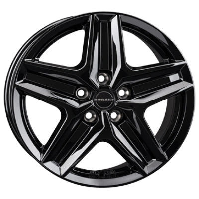 Borbet Cwz Black Glossy 7.5x18 ET 53 5/130 Alufelge Schwarz Borbet Cwz Black Glossy 7.5x18 ET 53 5/130 Alufelge Schwarz