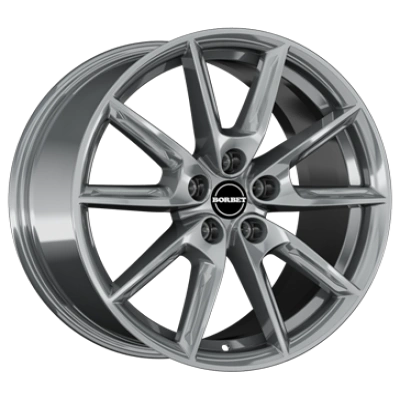 Borbet Lx18 Grey Glossy 8x18 ET 48 5/114.3 Alufelge Grau Borbet Lx18 Grey Glossy 8x18 ET 48 5/114.3 Alufelge Grau