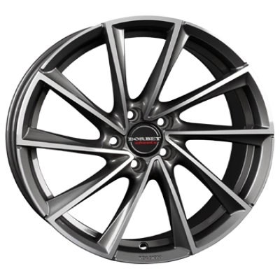 Borbet Vtx Graphite Polished 8x18 ET 40 5/114.3 Alufelge Grau Borbet Vtx Graphite Polished 8x18 ET 40 5/114.3 Alufelge Grau