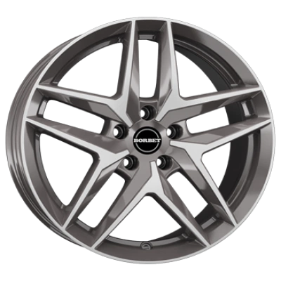 Borbet Z Mistral Anthracite Glossy Polished 7.5x18 ET 50 5/112 Alufelge Grau Borbet Z Mistral Anthracite Glossy Polished 7.5x18 ET 50 5/112 Alufelge Grau