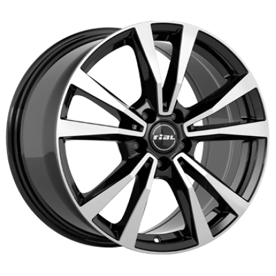 Rial M12x Diamond Black Front Polished 8x19 ET 30.5 5/112 Alufelge Schwarz Rial M12x Diamond Black Front Polished 8x19 ET 30.5 5/112 Alufelge Schwarz