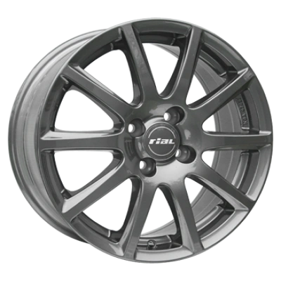 Rial Milano Titanium 6.5x16 ET 48 4/100 Alufelge Grau Rial Milano Titanium 6.5x16 ET 48 4/100 Alufelge Grau