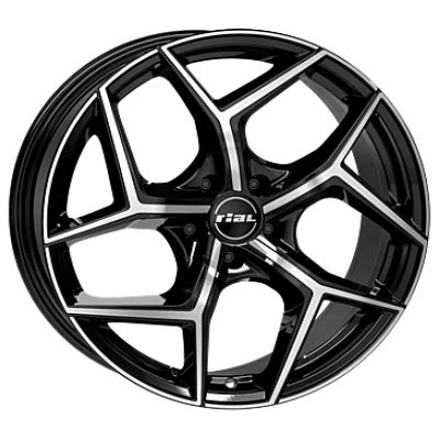 Rial Salento Diamond Black Front Polished 8x18 ET 50 5/114.3 Alufelge Schwarz Rial Salento Diamond Black Front Polished 8x18 ET 50 5/114.3 Alufelge Schwarz