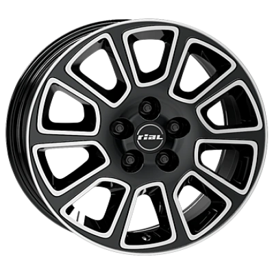 Rial Transporter 2 Diamond Black Front Polished 6.5x16 ET 66 5/130 Alufelge Schwarz Rial Transporter 2 Diamond Black Front Polished 6.5x16 ET 66 5/130 Alufelge Schwarz