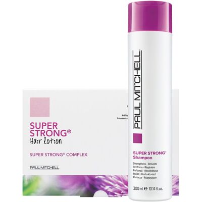 372ml Paul Mitchell Super Strong Duo (Shampoo 300ml + Lotion 12 X 6ml) 372ml Paul Mitchell Super Strong Duo (Shampoo 300ml + Lotion 12 X 6ml)