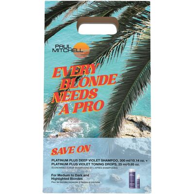 325ml Paul Mitchell Stay Golden Duo Platinum Plus (Shampoo 300ml + Drops 25ml) 325ml Paul Mitchell Stay Golden Duo Platinum Plus (Shampoo 300ml + Drops 25ml)