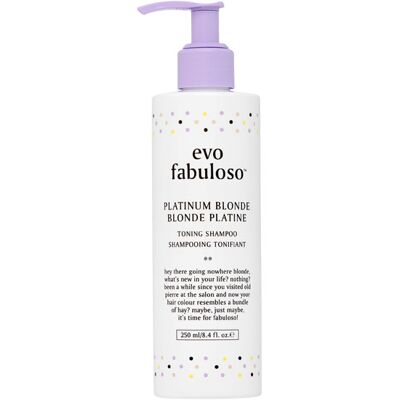 250ml Evo Fabuloso Platinum Blonde Toning Shampoo 250ml Evo Fabuloso Platinum Blonde Toning Shampoo