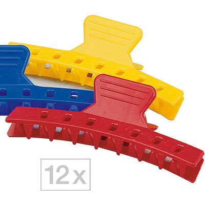 Fripac Medis Haarspangen Set - 12 Bunte Clips - 8cm - Haarzubehör Fripac Medis Haarspangen Set - 12 Bunte Clips - 8cm - Haarzubehör