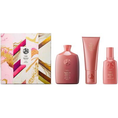 550ml Oribe Bright Blonde Essentials Set (Shampoo 250ml + Conditioner 200ml + Serum 100ml) 550ml Oribe Bright Blonde Essentials Set (Shampoo 250ml + Conditioner 200ml + Serum 100ml)