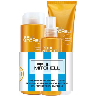 600ml Paul Mitchell Sun Trio (Shampoo 300ml + Treatment 150ml + Oil 150ml) 600ml Paul Mitchell Sun Trio (Shampoo 300ml + Treatment 150ml + Oil 150ml)