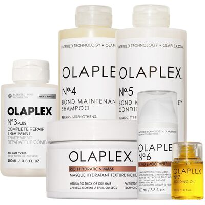 930ml Olaplex Step by Step Set (No.3PLUS 100ml + No.4 250ml + No.5 250ml + No.6 100ml + No.7 30ml + Mask 200ml) 930ml Olaplex Step by Step Set (No.3PLUS 100ml + No.4 250ml + No.5 250ml + No.6 100ml + No.7 30ml + Mask 200ml)