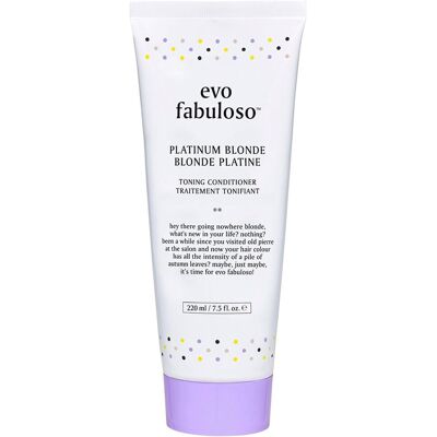 220ml Evo Fabuloso Platinum Blonde Toning Conditioner 220ml Evo Fabuloso Platinum Blonde Toning Conditioner