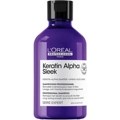 300ml L'Oréal Professionnel Paris Serie Expert Keratin Alpha Sleek Professional Shampoo 300ml L'Oréal Professionnel Paris Serie Expert Keratin Alpha Sleek Professional Shampoo