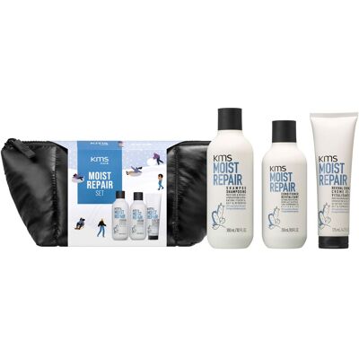 675ml KMS MOISTREPAIR Set (Shampoo 300ml + Conditioner 250ml + Creme 125ml + Pouch) 675ml KMS MOISTREPAIR Set (Shampoo 300ml + Conditioner 250ml + Creme 125ml + Pouch)