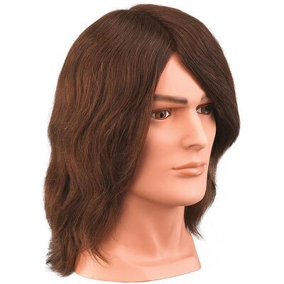 Bergmann Amigo Übungskopf - Echthaar - 20cm - Friseurkopf Bergmann Amigo Übungskopf - Echthaar - 20cm - Friseurkopf