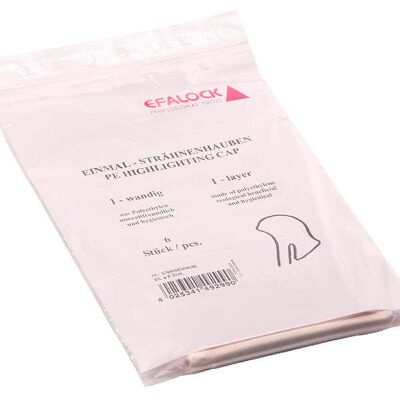 Efalock Einmal-Strähnenhauben glatt, 6 Stück pro Packung Efalock Einmal-Strähnenhauben glatt, 6 Stück pro Packung