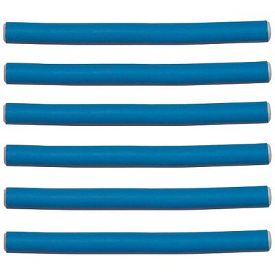 Efalock Flex-Wickler Blau, Ø 14 mm, Pro Packung 6 Stück Efalock Flex-Wickler Blau, Ø 14 mm, Pro Packung 6 Stück