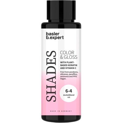 basler SHADES Color & Gloss 6-4 dunkelblond rot 60 ml basler SHADES Color & Gloss 6-4 dunkelblond rot 60 ml