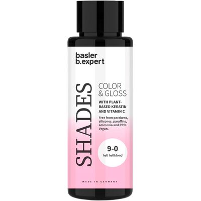 basler SHADES Color & Gloss 9-0 hell hellblond 60 ml basler SHADES Color & Gloss 9-0 hell hellblond 60 ml