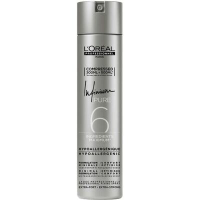 L'Oréal Professionnel Paris Infinium Pure Compressed Spray Extra Strong, 300 ml L'Oréal Professionnel Paris Infinium Pure Compressed Spray Extra Strong, 300 ml