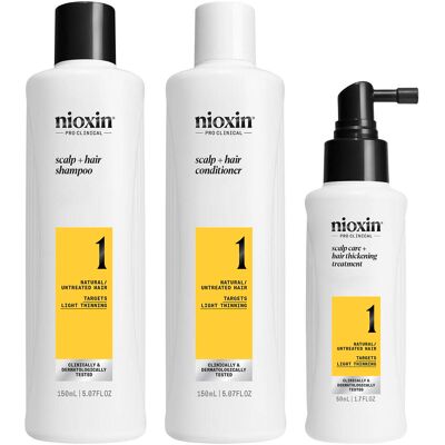 Nioxin System 1 - Haarpflege-Set - Reduziert Haarausfall - Verstärkt Haar Nioxin System 1 - Haarpflege-Set - Reduziert Haarausfall - Verstärkt Haar