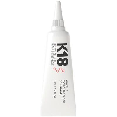 K18 Biomimetic Hairscience Leave-In Molecular Repair Hair Mask 5 ml K18 Biomimetic Hairscience Leave-In Molecular Repair Hair Mask 5 ml