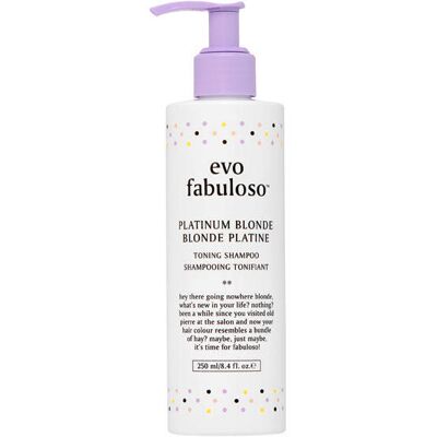 Evo Fabuloso Platinum Blonde Toning Shampoo 250 ml Evo Fabuloso Platinum Blonde Toning Shampoo 250 ml