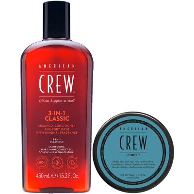 American Crew Classic Fiber + 3in1 Classic Set American Crew Classic Fiber + 3in1 Classic Set
