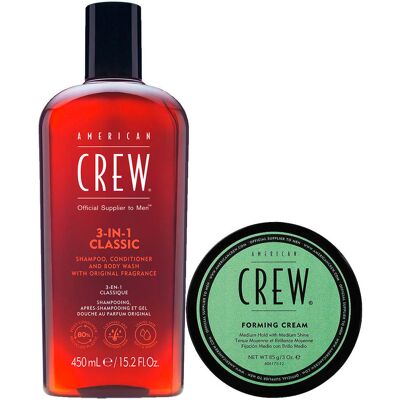 American Crew Forming Cream + 3in1 Classic Set American Crew Forming Cream + 3in1 Classic Set