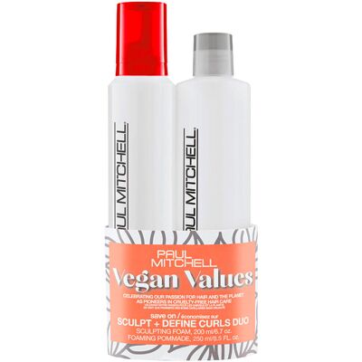 Paul Mitchell Save On Vegan Value Sculpt + Define Curls Duo Paul Mitchell Save On Vegan Value Sculpt + Define Curls Duo