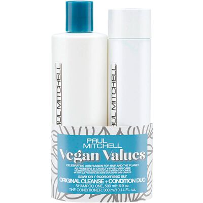 Paul Mitchell Save On Vegan Value Original Cleanse + Condition Duo Paul Mitchell Save On Vegan Value Original Cleanse + Condition Duo