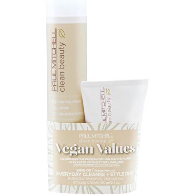 Paul Mitchell Save On Vegan Value Everyday Cleanse + Style Duo Paul Mitchell Save On Vegan Value Everyday Cleanse + Style Duo