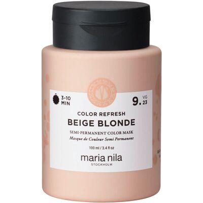 Maria Nila Colour Refresh Farbhaarmaske 9.23 Beige Blonde, 100 ml Maria Nila Colour Refresh Farbhaarmaske 9.23 Beige Blonde, 100 ml