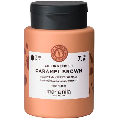 Maria Nila Colour Refresh Farbhaarmaske 7.35 Caramel Brown, 100 ml Maria Nila Colour Refresh Farbhaarmaske 7.35 Caramel Brown, 100 ml