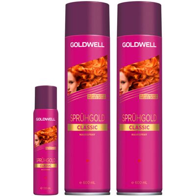Goldwell Sprühgold Classic Duo + Handtaschen-Haarspray Goldwell Sprühgold Classic Duo + Handtaschen-Haarspray