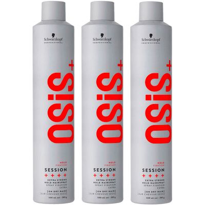 Schwarzkopf Professional OSIS+ Hold Session Extra Strong Hold Hairspray 3er Set 3 x 500 ml Schwarzkopf Professional OSIS+ Hold Session Extra Strong Hold Hairspray 3er Set 3 x 500 ml